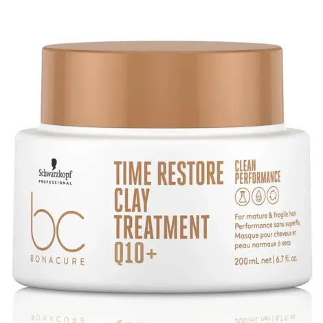 BC Bonacure Q10+ Mascarilla Tratamiento Time Restore Clay 200ml. Schwarzkopf 3 BC Bonacure Q10+ Mascarilla Tratamiento Time Restore Clay 200ml. Schwarzkopf