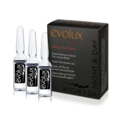 Evolux Ampollas Flash Pre Maquillaje Caja 3 Unidades.