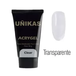 Gel Acrilico Acrygel Transparente Para Uñas 30g - UÑIKAS