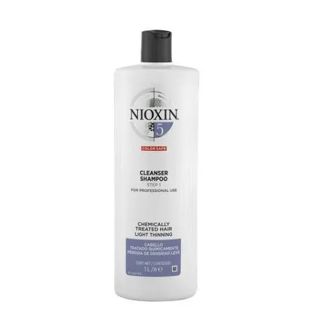 Wella Nioxin Champú Sistema 5 Para Cabello Tratado Químicamente 1000ml. 3 Wella Nioxin Champú Sistema 5 Para Cabello Tratado Químicamente 1000ml.