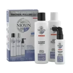 Nioxin Kit Sistema 5 Para Cabello Tratado Quimicamente Con Pérdida De Densidad Leve.