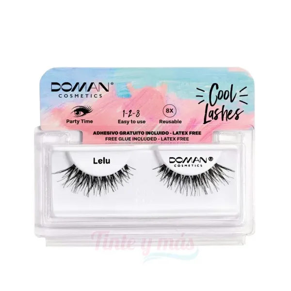 Pestañas Adhesivas Pelo Natural LELU Doman Ref 9037 3 Pestañas Adhesivas Pelo Natural LELU Doman Ref 9037